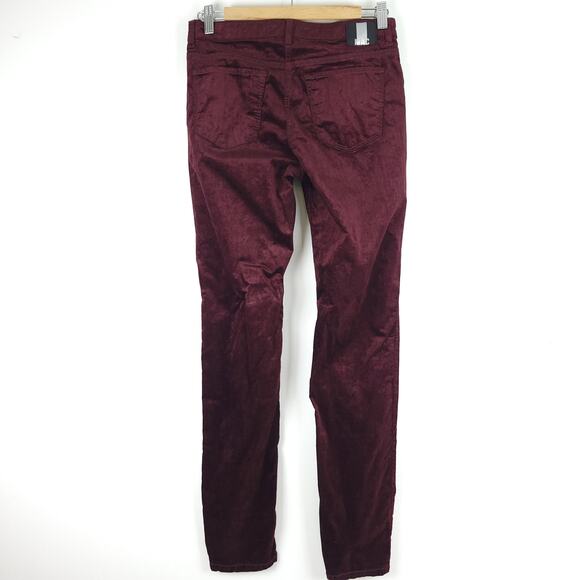 Mac Jeans Women's Skinny Double Zip Red Velvet Ankle Length Jeans Size 34x30 - Picture 6 of 11